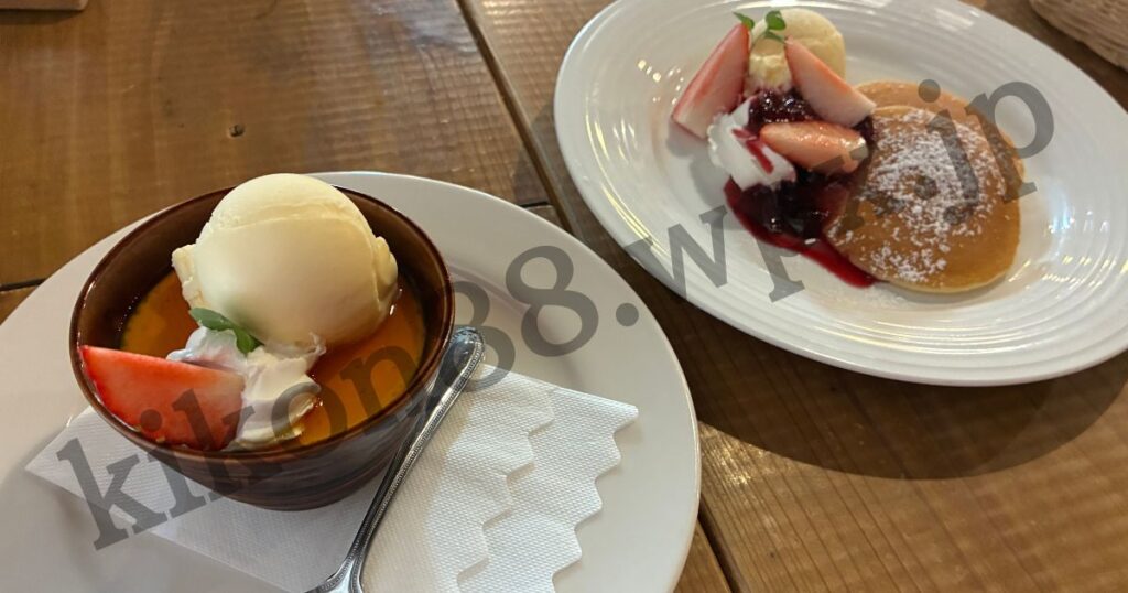 お洒落なカフェのデザート